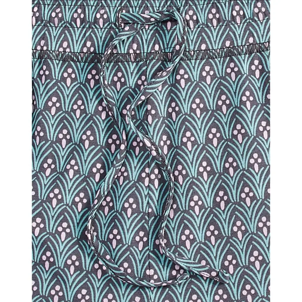 Brand New State of Day Women's Size 2X Leafy Geo Green Pajama Lounge Pants